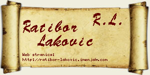 Ratibor Laković vizit kartica